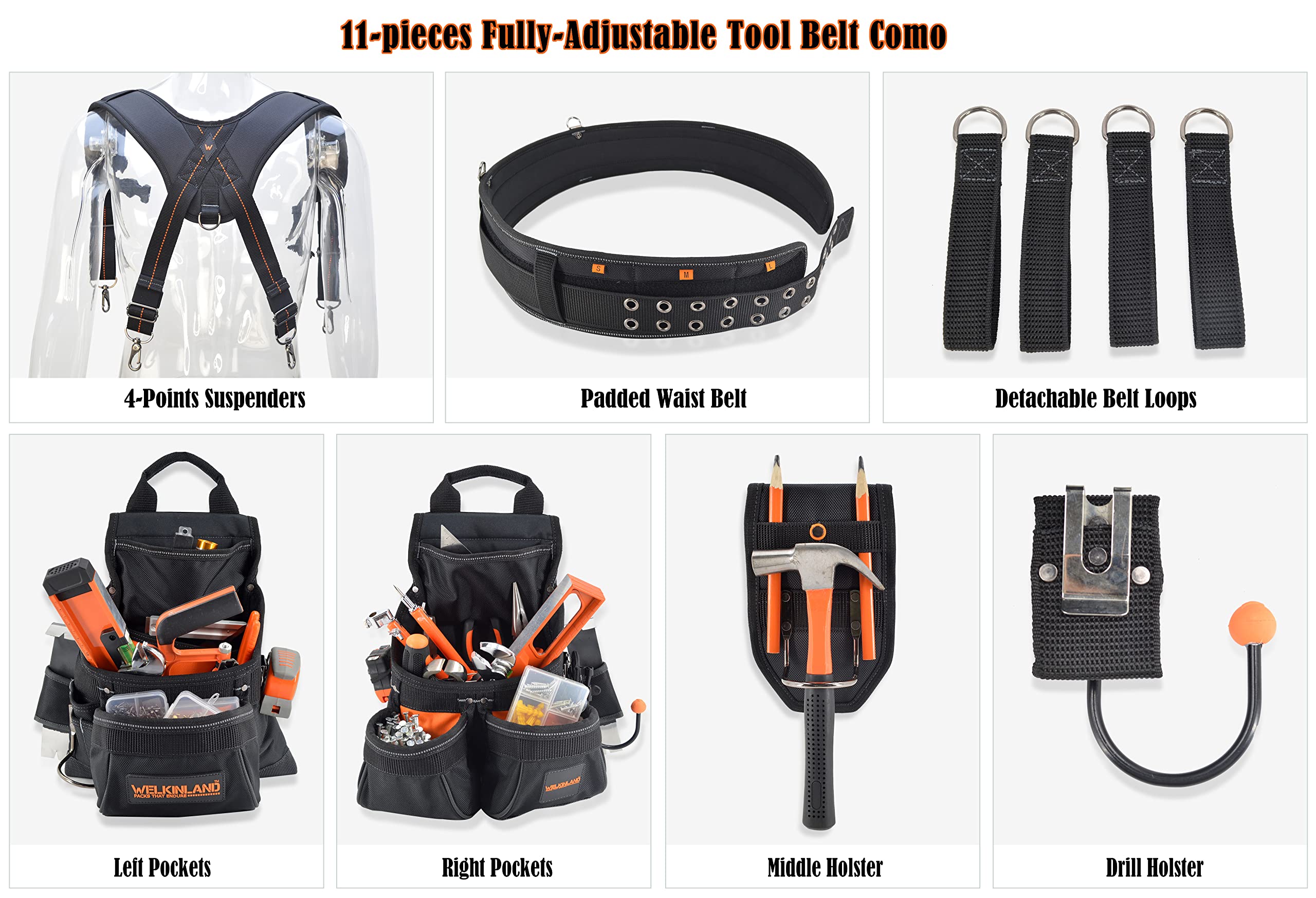 Tool belt with suspenders, Tool belt suspenders, Carpenter tool belt, Framers tool belt, Scaffold tool belt, Construction tool belt, Tool belt pouch, Tool belts for men, Tool belt suspenders for men
