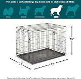 MidWest Homes for Pets 42-Inch Two-Door iCrate Folding Dog Crate with Divider view 8