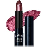 Erinde Metallic Glitter Lipstick for Women, Long Lasting Sparkle Lipsticks, High Shine Diamond Creamy Lipstick Lipcolor Makeup, Hydrating Glimmer Finish, Sparkling Lip Gloss, 13 Berry Rose Red