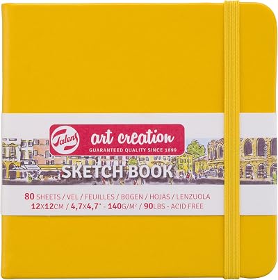 Talens Art Creation Sketchbook Golden Yellow 12x12 cm 140 g 80 Sheets