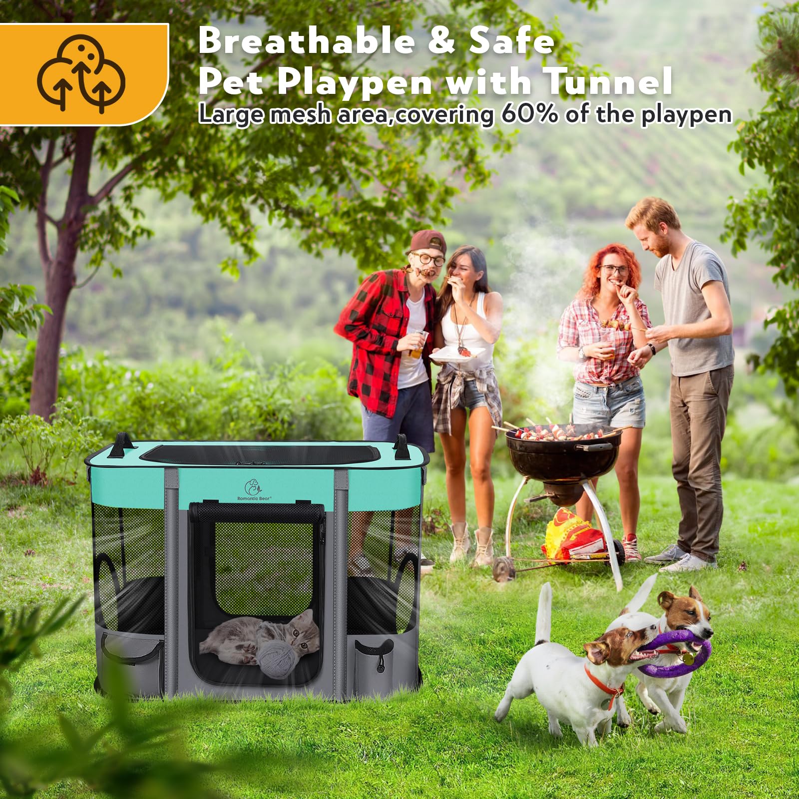 Curated visual reference: Mua Upgrade Dog Playpen Foldable Portable Soft Dog Cat Playpens Photo Inspiration