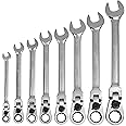 Williams WS-1168RCF 8-Piece Reversible Flex Head Ratcheting Combination Wrench Set