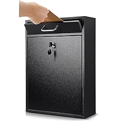 Yaocom Locking Mailbox with Key for Outdoor 16.2 x