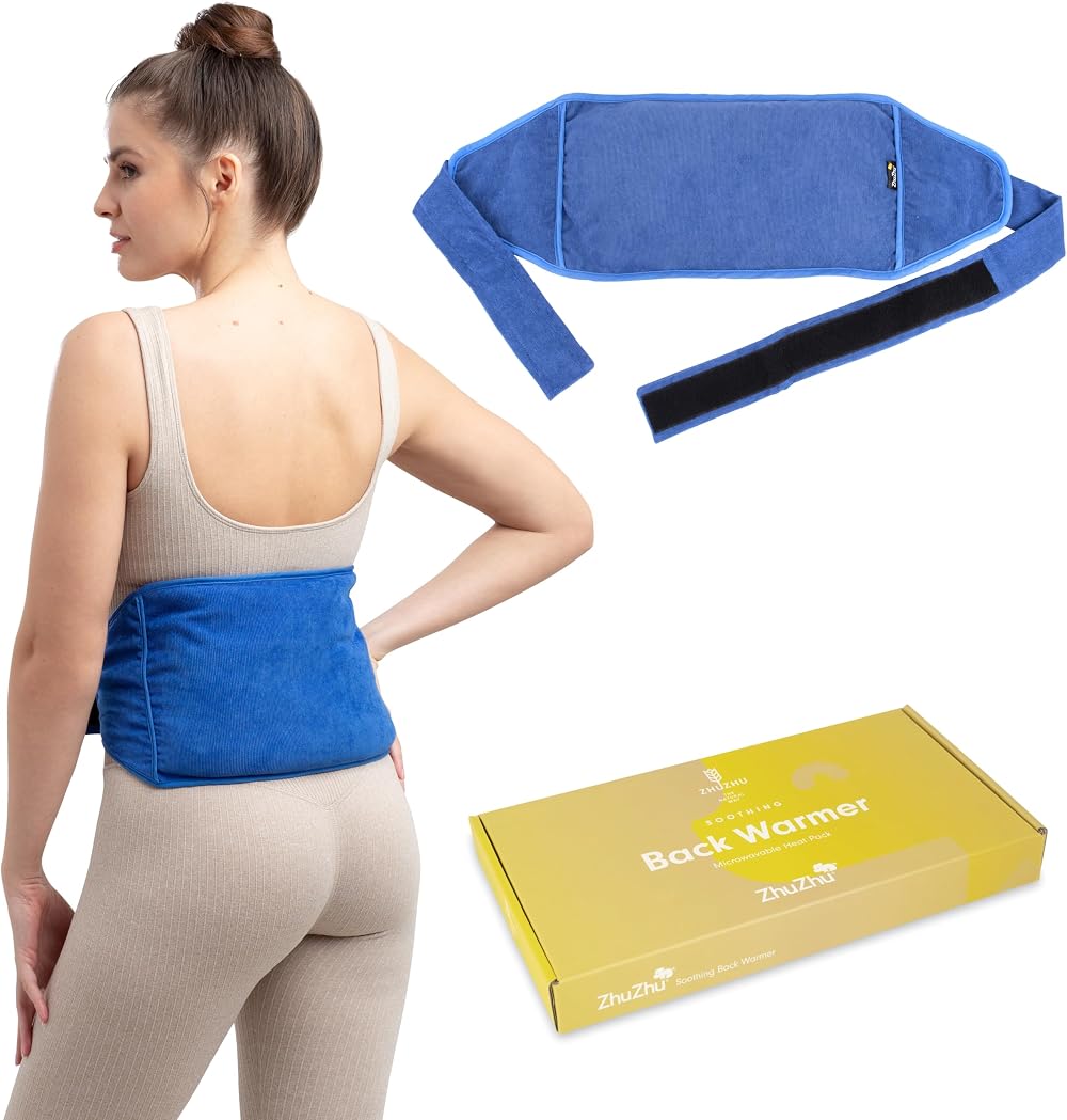 Zhu-Zhu Heat Pad Back Pain Belt Strap Wheat Bag Microwave