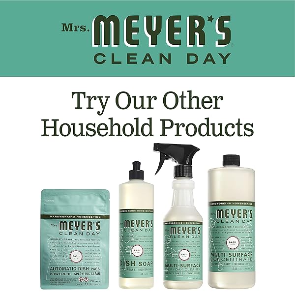 MRS. MEYER’S CLEAN DAY AUTOMATIC DISH PILLOW BASIL DETERGENT PODS, 12.7 OZ. 20 COUNT