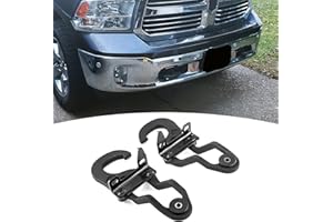 Wsays Front Bumper Tow Hooks Compatible with Dodge Ram 1500 2009-2019 Replace 82210967 68196982AA