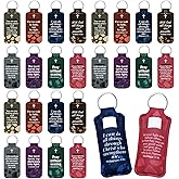 Ecation 72 Pcs Christian Bible Lipstick Holder Key Chain Lip Balm Holder Gift Bulk with Metal Ring Lipstick Lip Gloss Pouch Religious Party Bible Inspiration Gift for Women Man Church(Scenic)