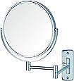 Jerdon JP7506CF 8-Inch Wall Mount Makeup Mirror with 5x Magnification, Chrome Finish