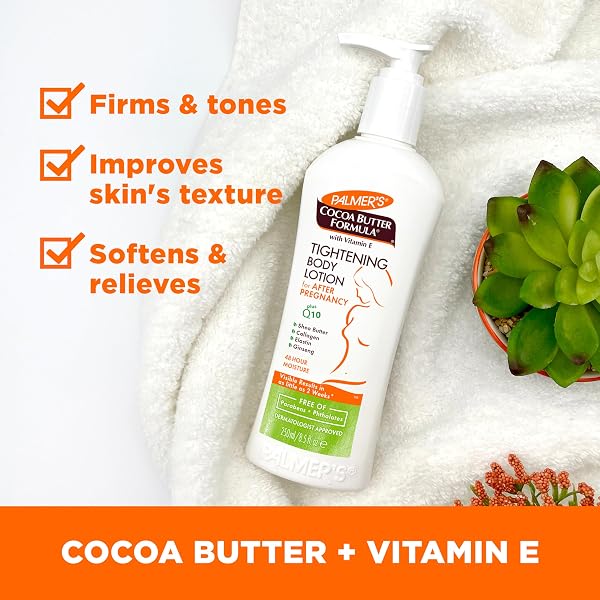 PALMER’S COCOA BUTTER FORMULA NEW MOMS SKIN RECOVERY POSTPARTUM ESSENTIALS, BODY LOTION (8.5 OZ) + NURSING BUTTER (1.1 OZ) + BUST CREAM (4.4 OZ) + SKIN THERAPY OIL (2 OZ), DERMATOLOGIST APPROVED