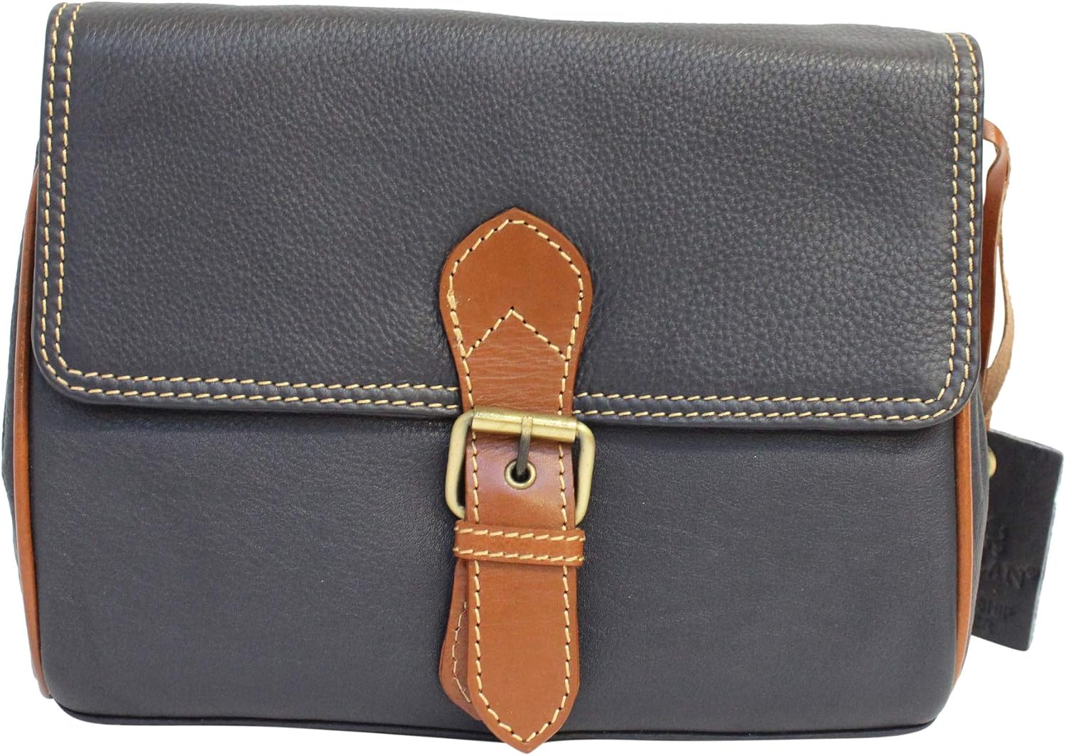 rowallan navy leather bag