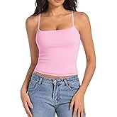 Abonlen Women's Sleeveless Adjustable Spaghetti Strap Tank Top