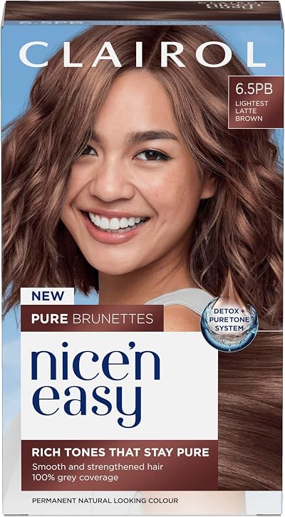 Clairol Nice n’ Easy Pure Brunettes Hair Colour 6.5PB Light Latte Brown