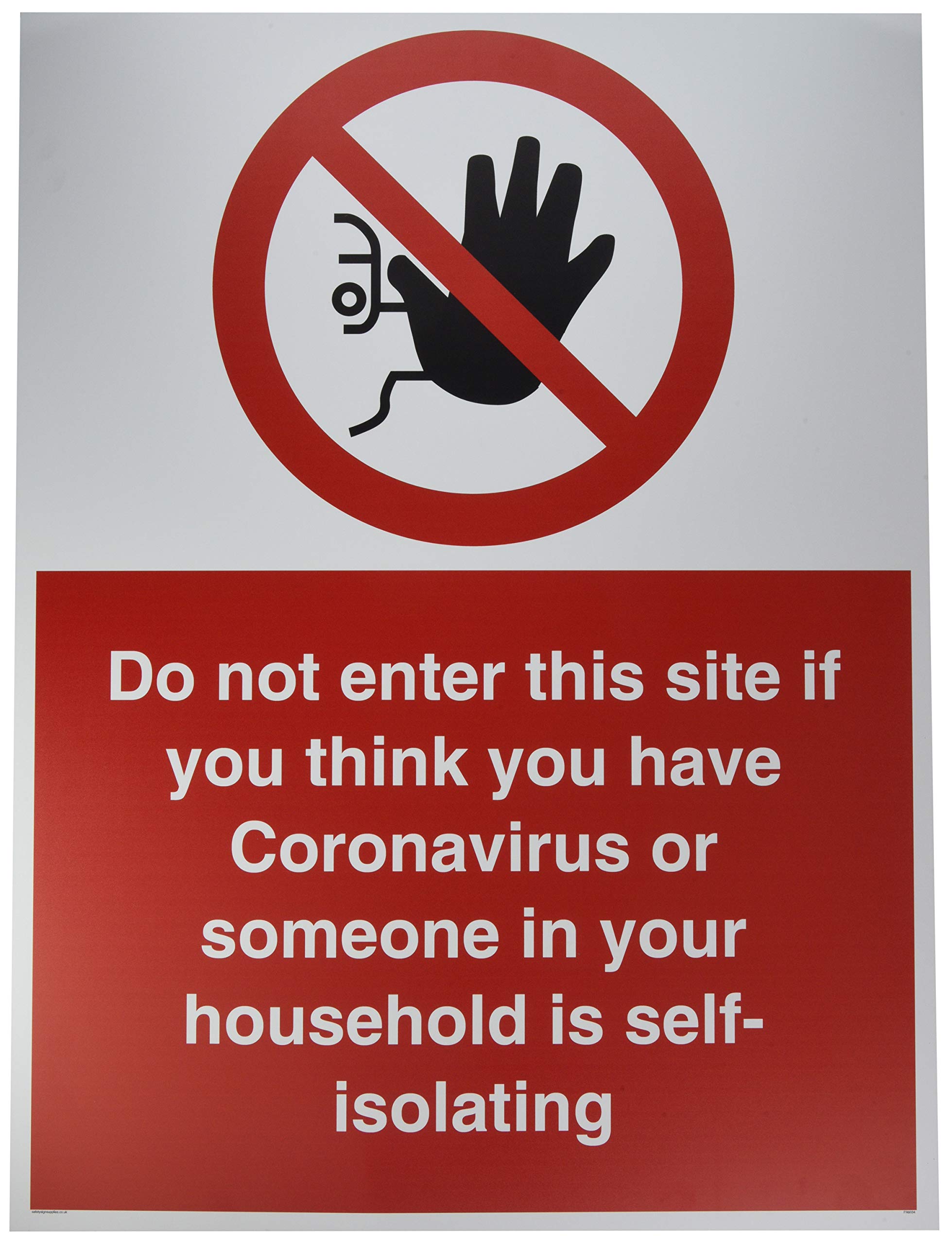 Do not enter this site if you think you have Coronavirus or someone in your household is self-isolat