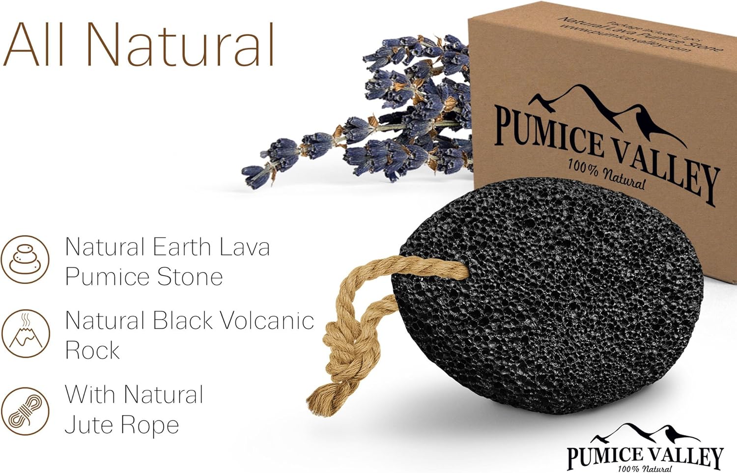 Pumice Stone - Natural Earth Lava Pumice Stone Black - Callus Remover for Feet Heels and Palm - Pedicure Exfoliation Tool - Corn Remover - Dry Dead Skin Scrubber - Health Foot Care: Health & Personal Care