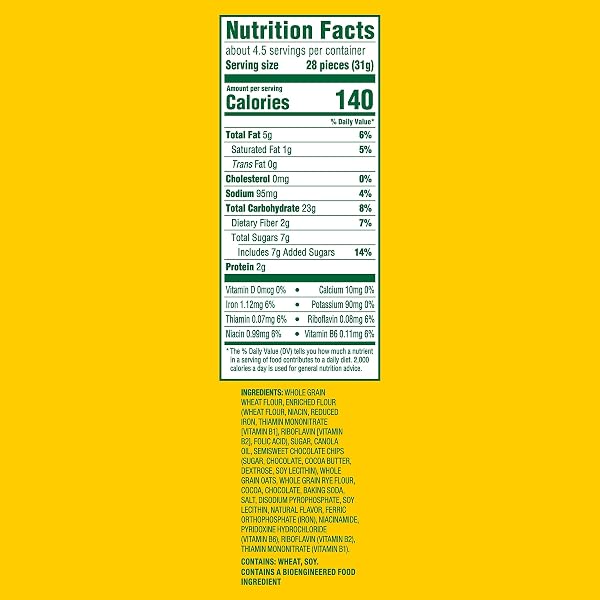 BELVITA BITE SIZE SNACKS, CHOCOLATE CRUNCHY BITES, 5 OZ