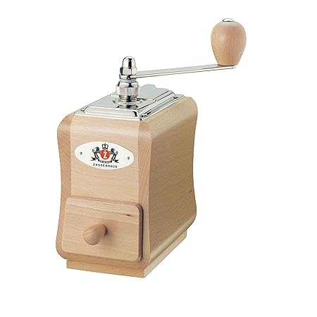 Zassenhaus 0000040098 Kaffeemühle Santiago, Holz, Natur, 19,8 x 8,9 x 14 cm