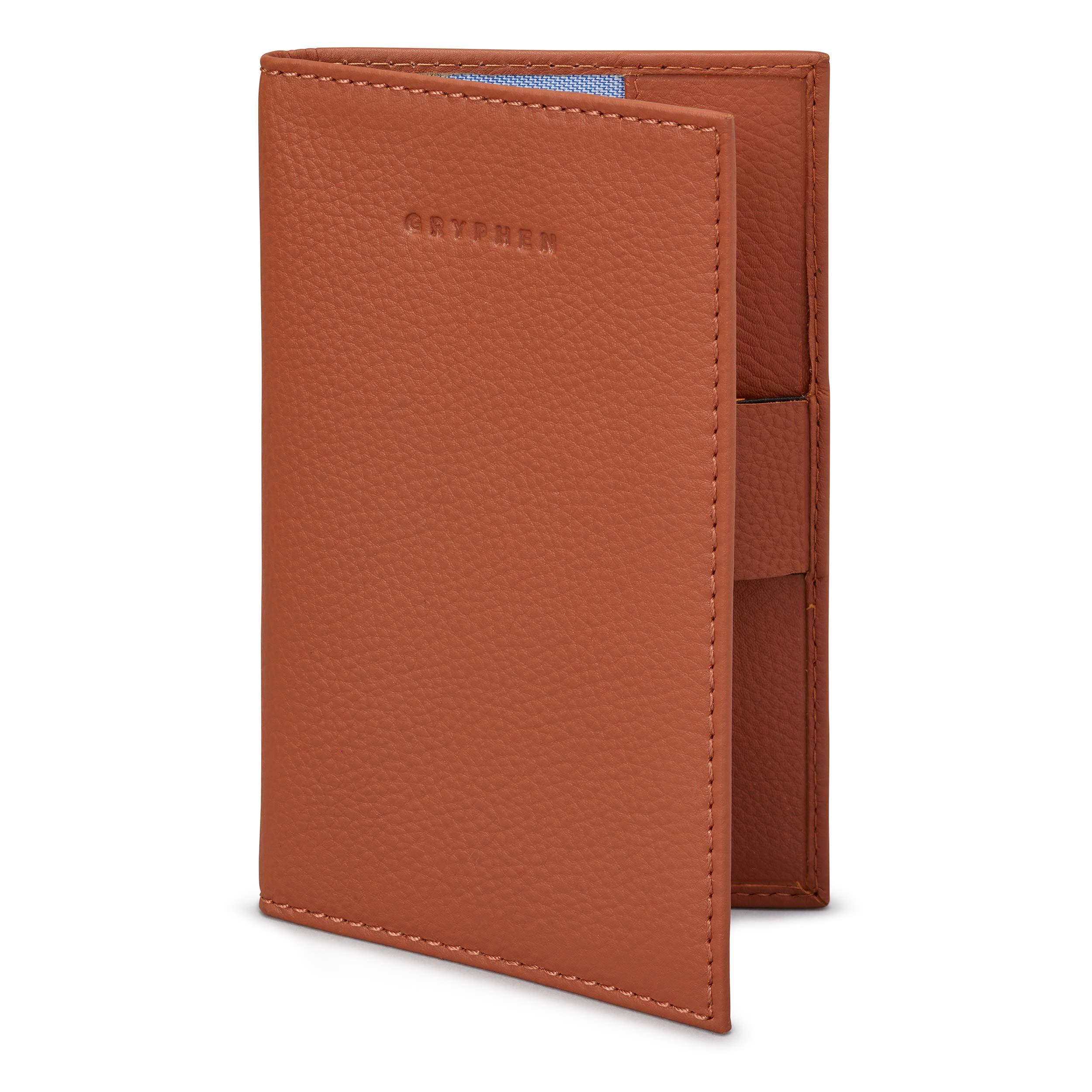 Gryphen Hoxton Leather Golf Scorecard Holder with Pen Loop (Tan)