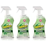 OdoBan Ready-to-Use Disinfectant and Odor Eliminator, Set of 3 Spray Bottles, 32 Ounces Each, Original Eucalyptus Scent
