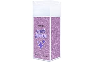 Hemway Craft Glitter Shaker 130g / 4.6oz Glitter for Arts, Crafts, Resin, Tumblers, Nails, Painting, Decoration, Festival, Cosmetic, Body - Ultrafine (1/128" 0.008" 0.2mm) - Lavender Purple