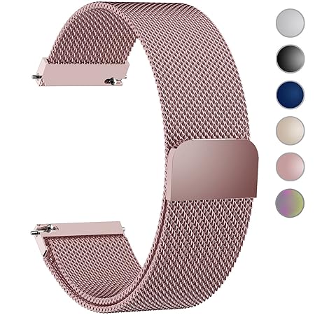 Fullmosa 14mm Uhrenarmband, Smart Watch Ersatzband kompatibel für 14mm Armband Damen&Herren,14mm Rosa