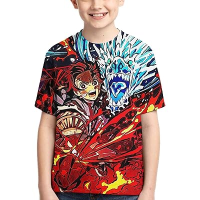 Short Sleeve Amazon T Shirt For Boys Demon Slayer Tanjiro T-Shirt
