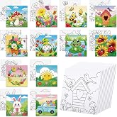 Anseal 12 Packs Pre Drawn Canvas to Paint, 4