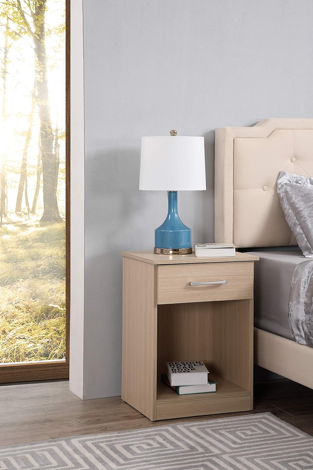 Home Kitchen 24 H X 18 W X 16 D Side Table Black Nightstand Glory Furniture Lindsey Rta Furniture