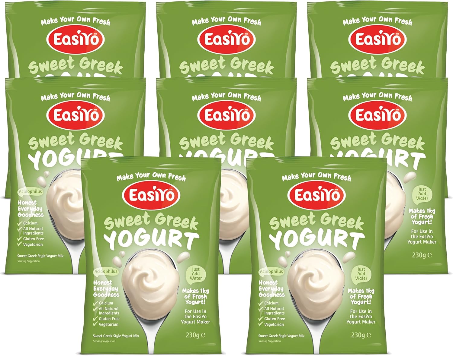 Easiyo Sweet Greek Mix 8 x 240g Sachets Best Before June 2020 Amazon