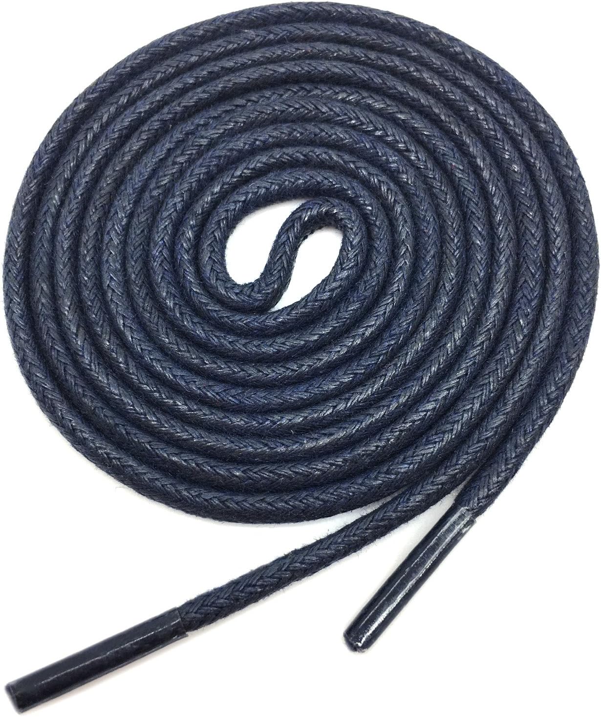 YJRVFINE Round Waxed Shoelaces Dress Boots Shoes Laces 2 Pair