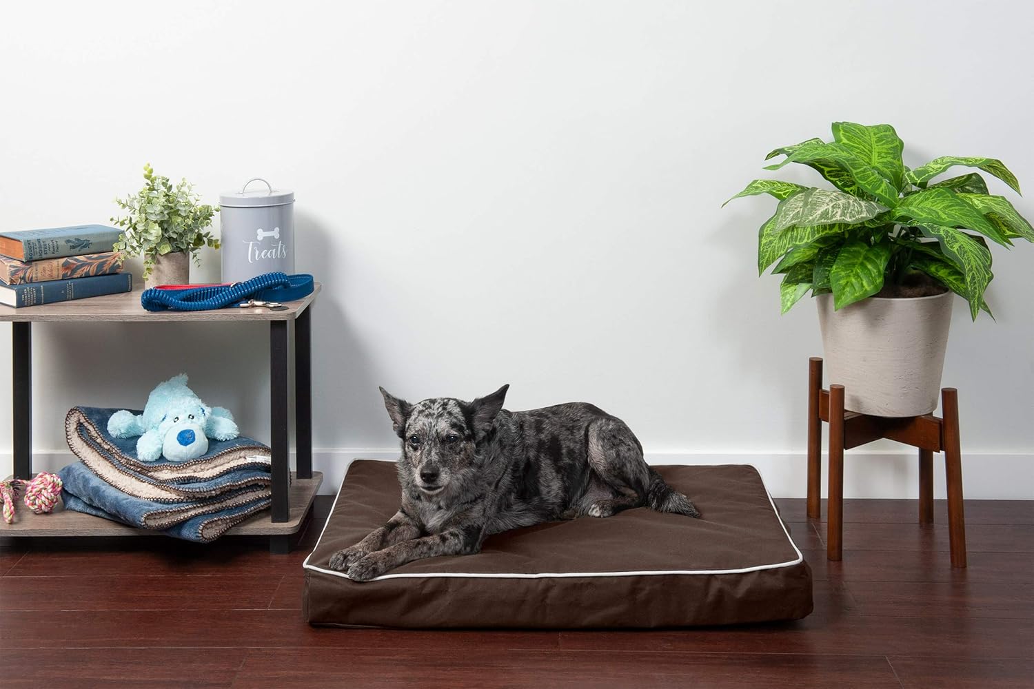 Furhaven Pet Dog Bed Cover - Deluxe Mat Ultra Plush Faux Fur Traditional Foam Mattress Pet Bed Replacement Cover for Dogs and Cats, Gray, Jumbo : Pet Supplies