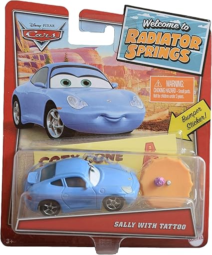 Pixar Disney Cars 1:55 Scale Sally with 