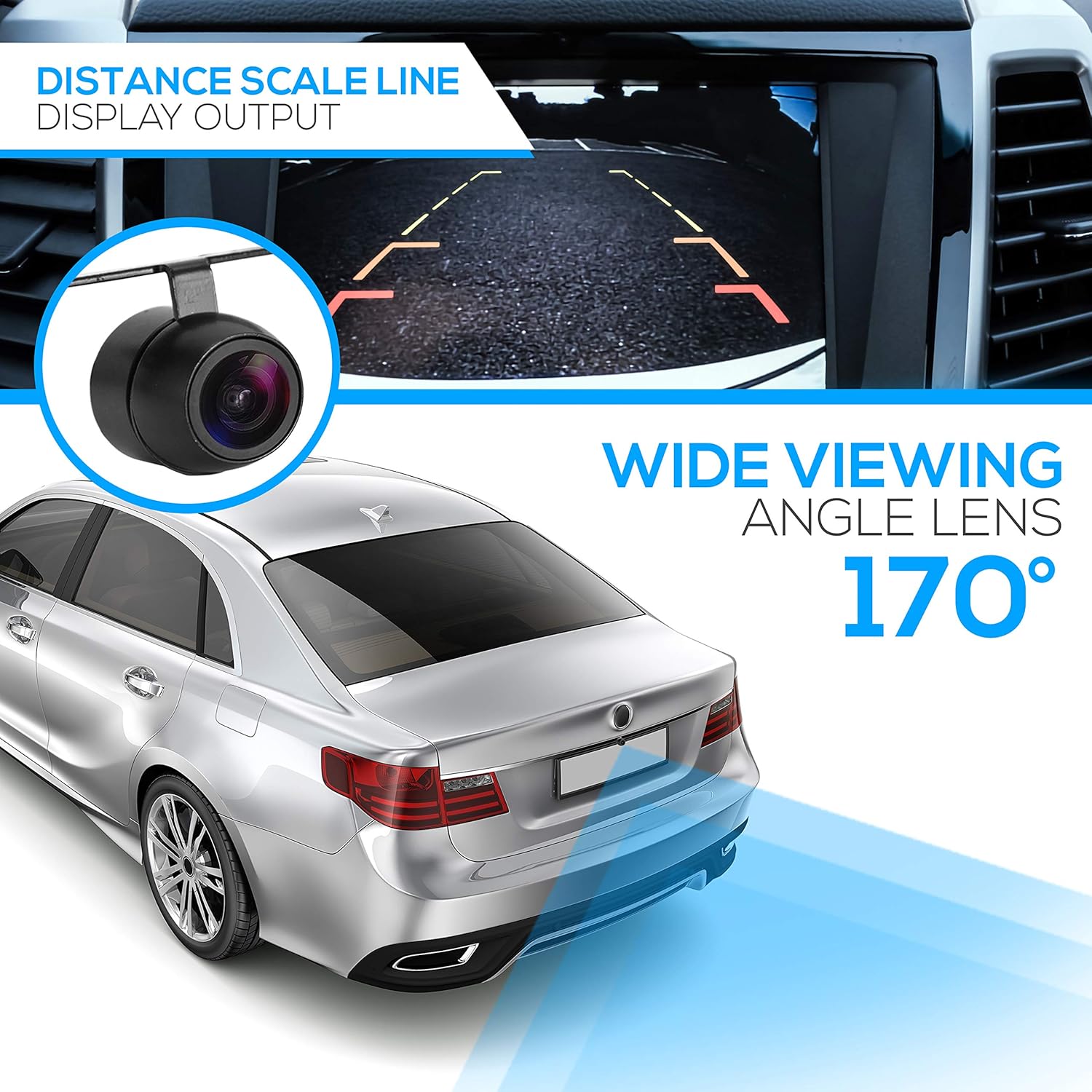 Pyle Universal Mount Front Rear Camera - Image 5