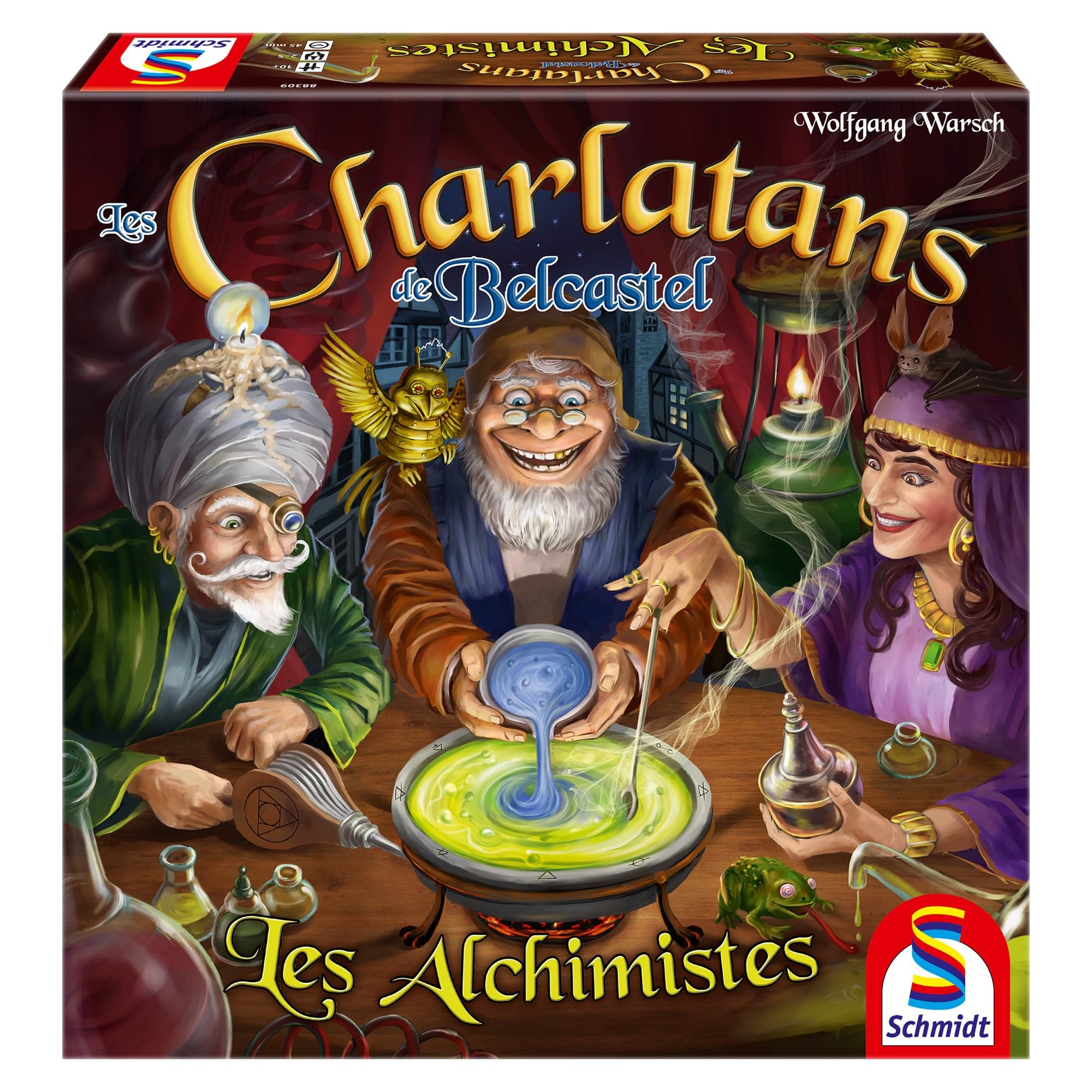 Schmidt Spiele 88309 2nd Expansion Charlatans – The Alchemists, Strategy Game