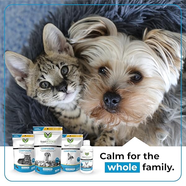VETRISCIENCE COMPOSURE CLINICALLY PROVEN CALMING CHEWS, CHICKEN, SIX 15-CHEW PACKS