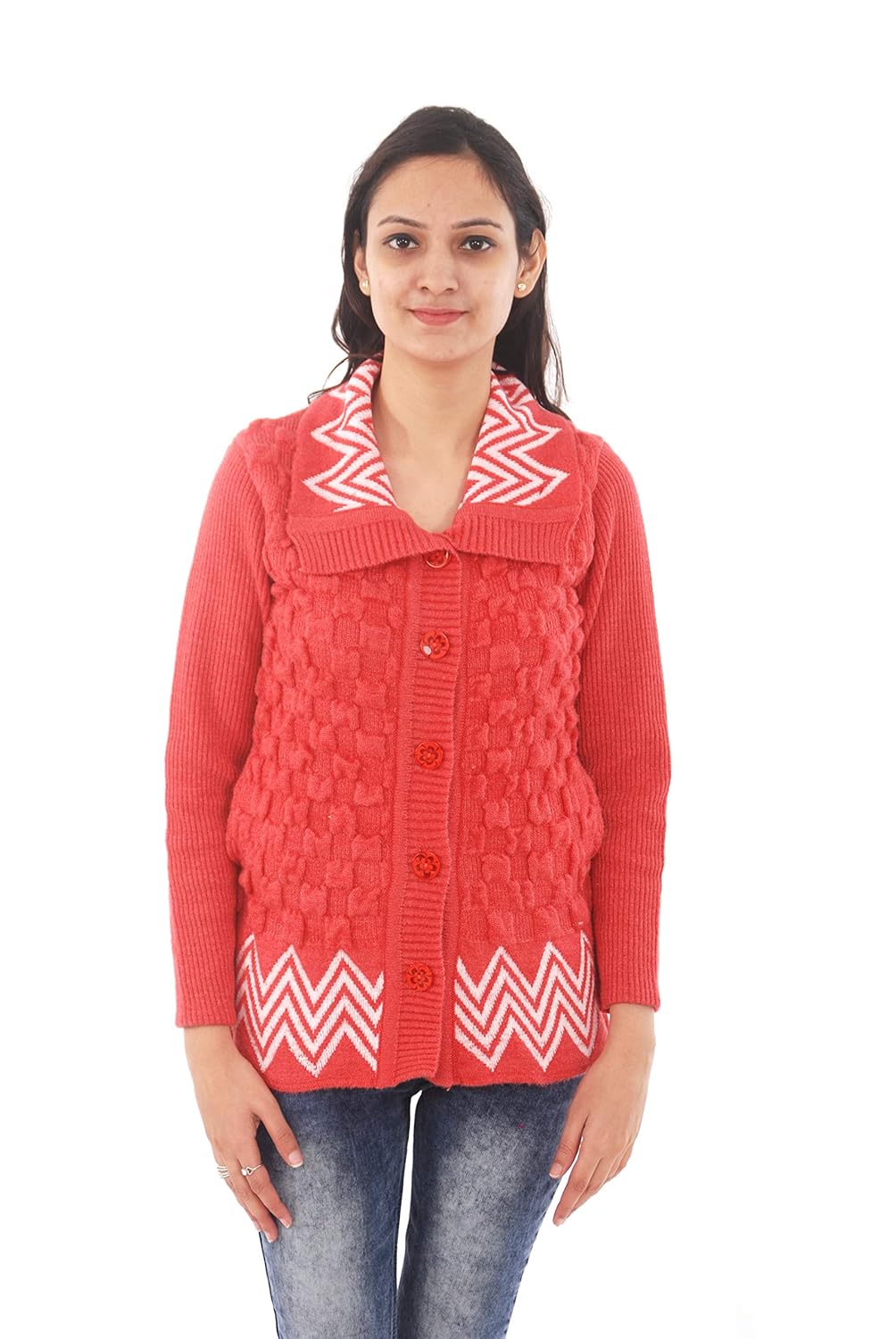 freundin&reg; women's woollen cardigan cs-4 german design