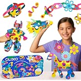 Clixo Rainbow Max, STEM Magnetic Building Toys &amp; Creative Gifts (54 Pc, 4+) | Max-sized modular designs pack for open ended play. Educational construction set. A screen-free travel game for kids ages 4+
