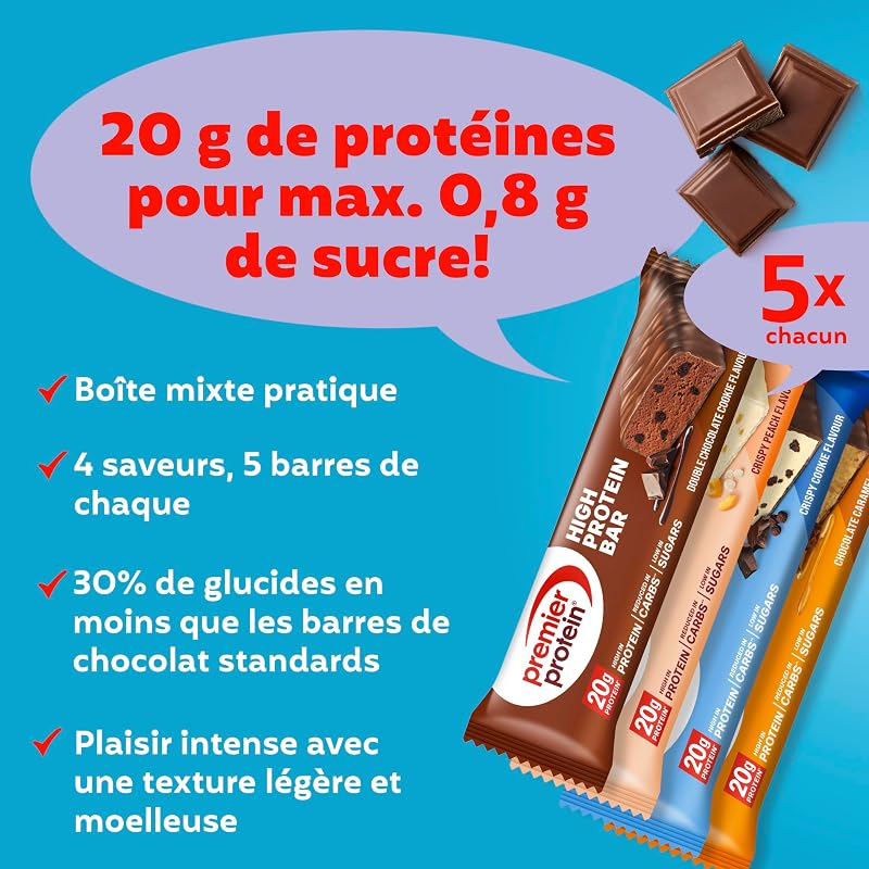 - High Protein Bar 50% - Multiflavourbox - 20x40g