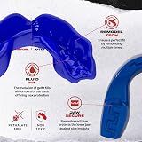 SAFEJAWZ Slim Fit Mouth Guard for Juniors Blue Case view 4