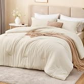 Love's cabin Beige Twin/Twin XL Comforter Set, 2-Piece Prewashed Bed Set | 1 Comforter (66 x 90 in) &amp; 1 Pillowcase, Lightweight &amp; Breathable for All Seasons
