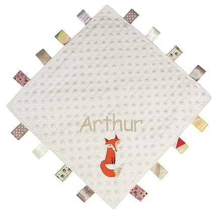 personalised taggy blanket