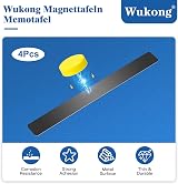 Wukong Magnetic Stainless Black Boards Strips Pack of 4 30x3 cm Adhesive view 2