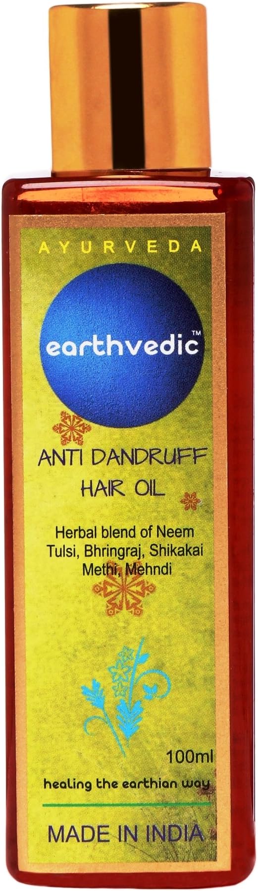 Earthvedic Anti Dandruff Hair Oil, 100ml