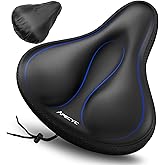 APECYC Bike Seat Cushion Gel Padded Saddle Cover for Men Women - Extra Padding Soft Comfort Bicycle Seat Cushion for Peloton, Stationary, Spin, Mountain, Road, Ebike