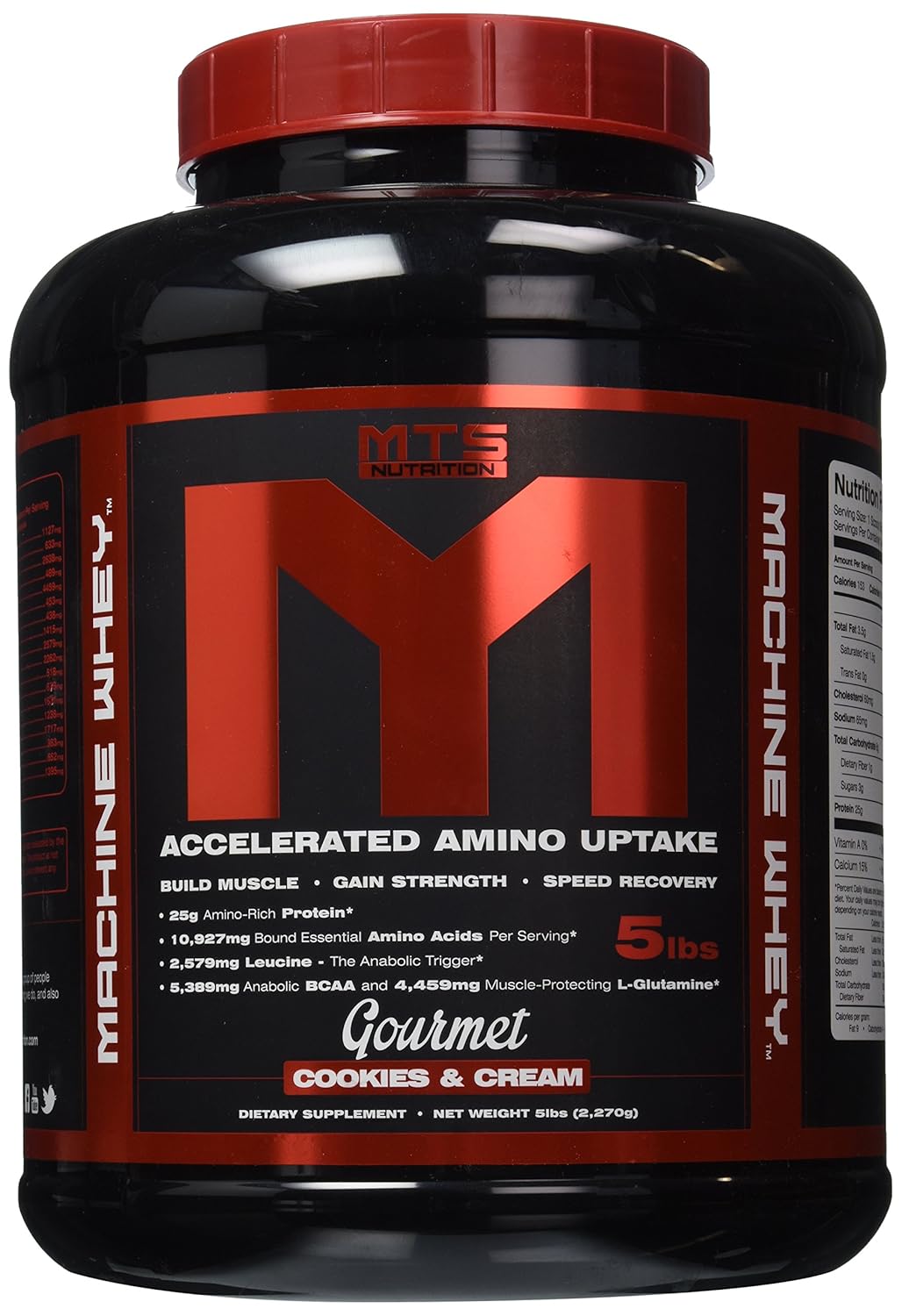 MTS Nutrition Machine Whey Cookies & Cream 5 lbs (2270g) by MTS Nutrition