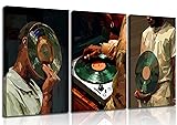 Black Men Canvas Wall Art African American Black