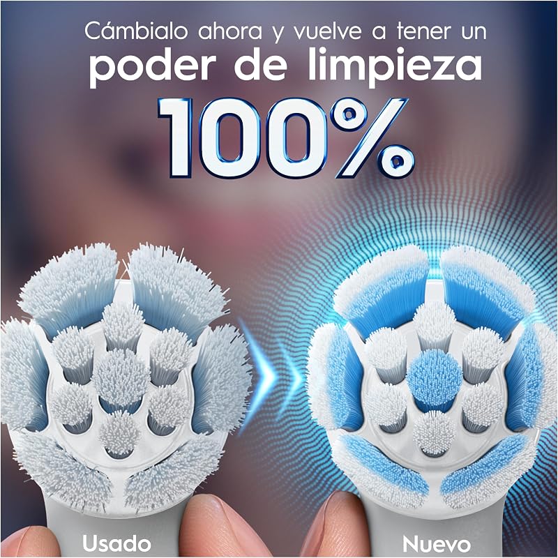 iO Gentle Care Cabezales de Recambio Originales, Blancos, Pack de 10