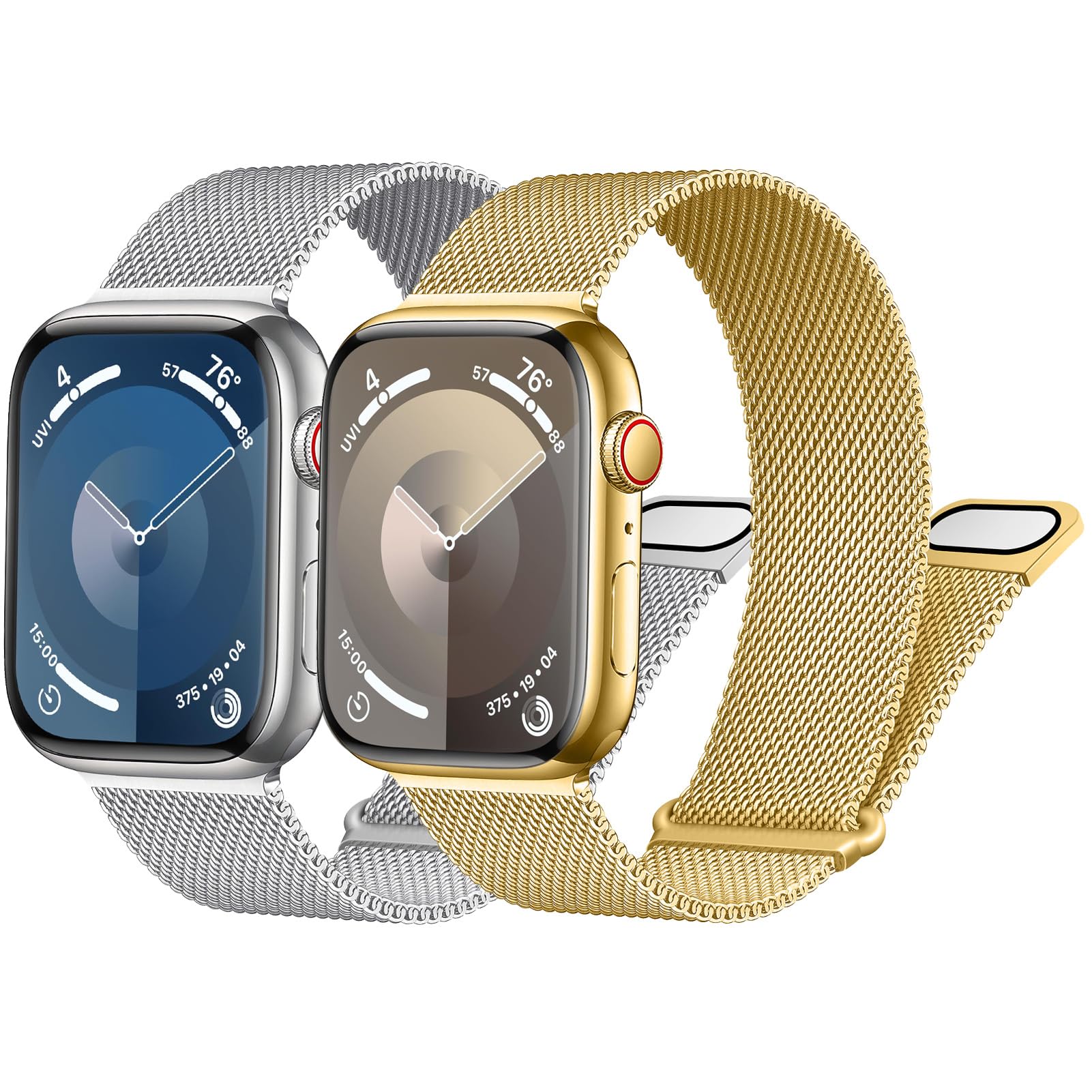 Milanese Loop Band for Apple Watch Strap 40mm 44mm 41mm 45mm 42mm 46mm 38mm 49mm Magnetic Metal Mesh Loop Strap for Apple Watch Ultra Ultra2 Series 10 9 8 7 6 5 4 3 SE SE2