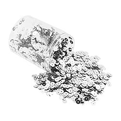Mandala Crafts 20000 Silver Sequins for Crafts DIY