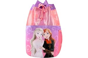 Disney Anna And Elsa Backpack, Kids Swim Bag, Swimming Bag, Swimming Bags For Kids, Drawstring Backpack, One Size Purple
