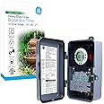 GE Heavy-Duty 7-Day Digital Box Timer Switch, Metal, Tamper Resistant, Battery Backup, Universal Voltage, 120, 240, 277 VAC, NEMA 3R-Rated, Indoor/Outdoor, Ideal for Pool Pumps, Water Heaters, 46537